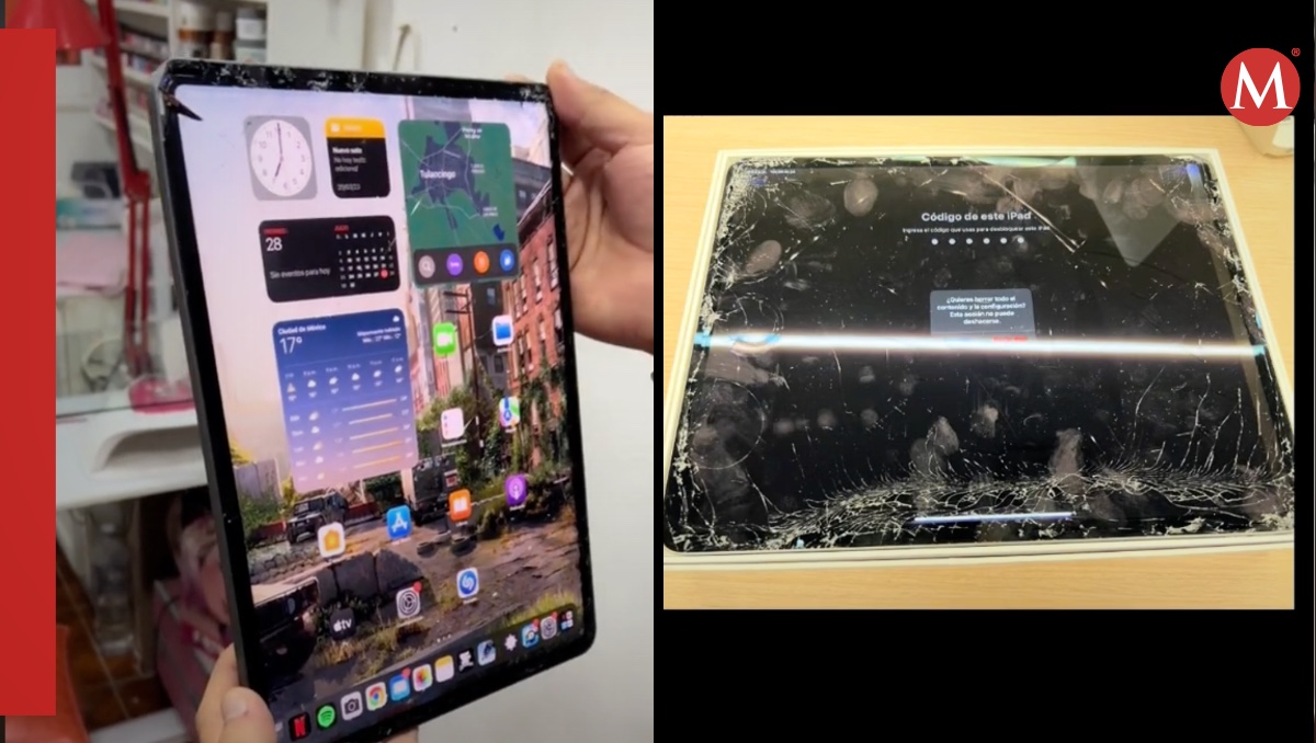 Hombres destrozan su iPad para conseguir una nueva | ESPECIAL