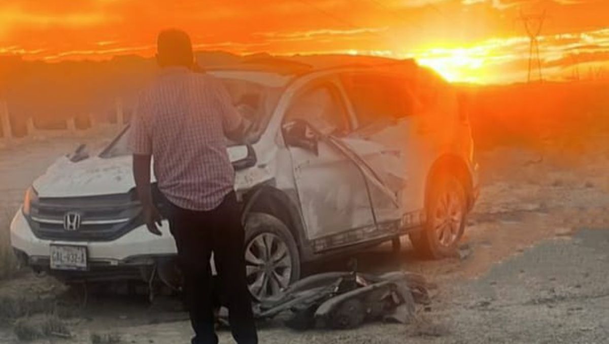 El percance vial ocurrió en el kilómetro 182, a la altura del ejido El Sol del municipio de Parras de la Fuente.