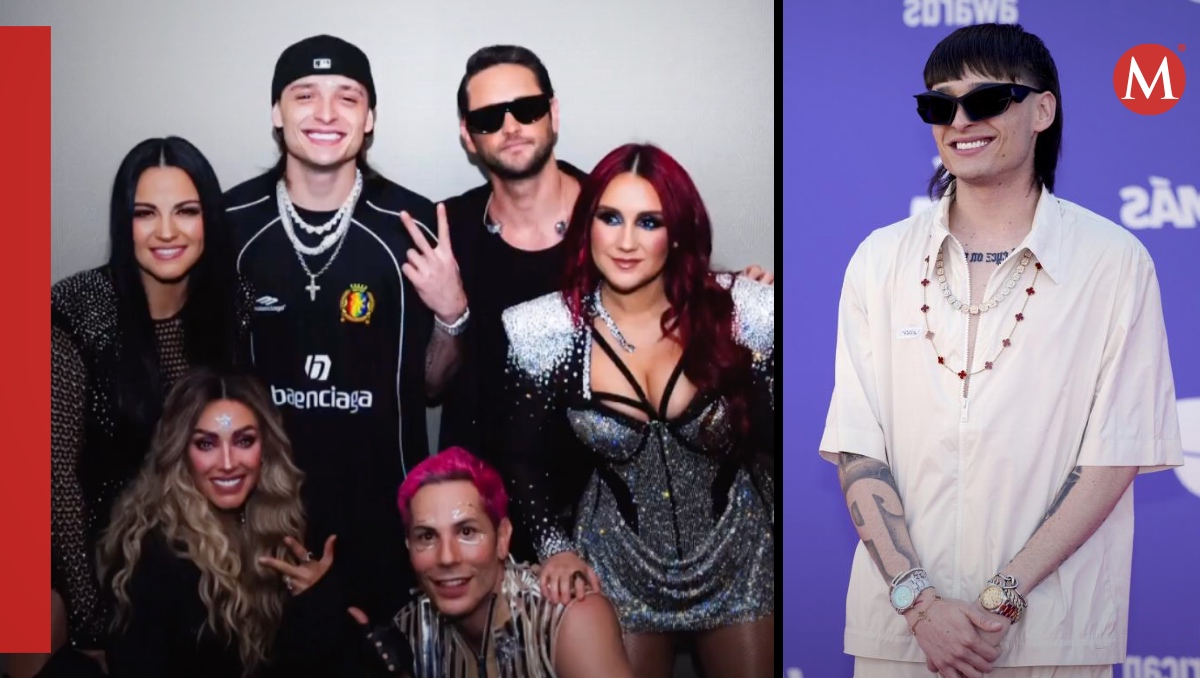 Peso Pluma visita a RBD en su último concierto en Estados Unidos  | ESPECIAL