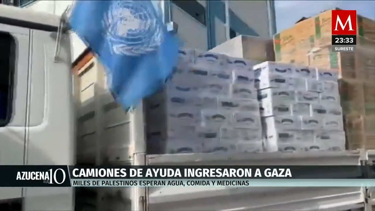 Ayuda humanitaria llega a Palestina a través de Rafáh