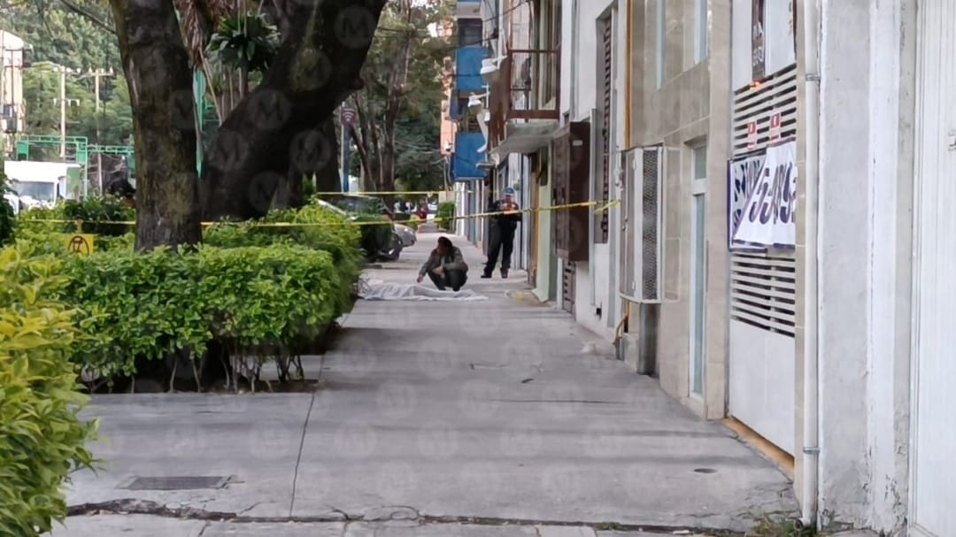 La zona se encuentra acordonada