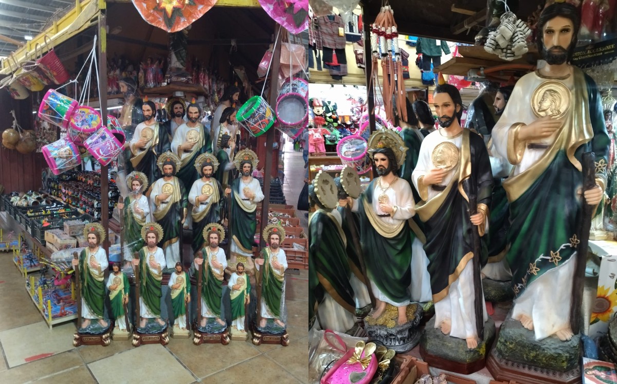 En el mercado de San Pedro, las figuras comienzan a llenar locales. (Especial)