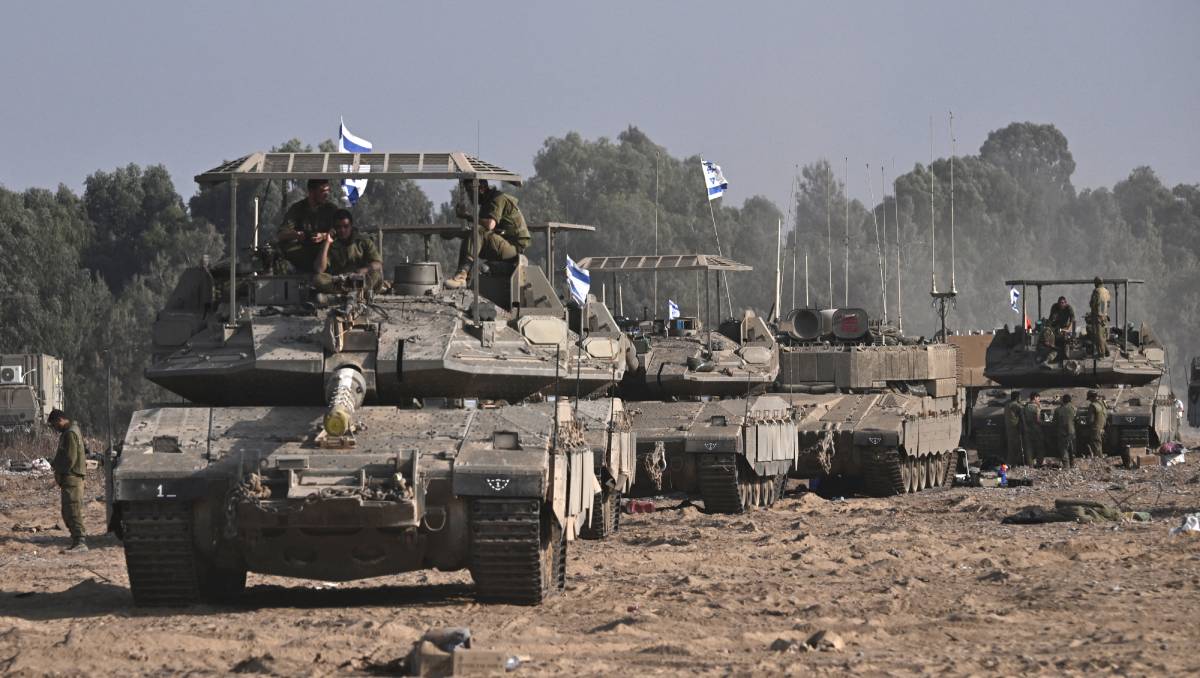 Tanques del Ejército israelí alrededor de Gaza | AFP