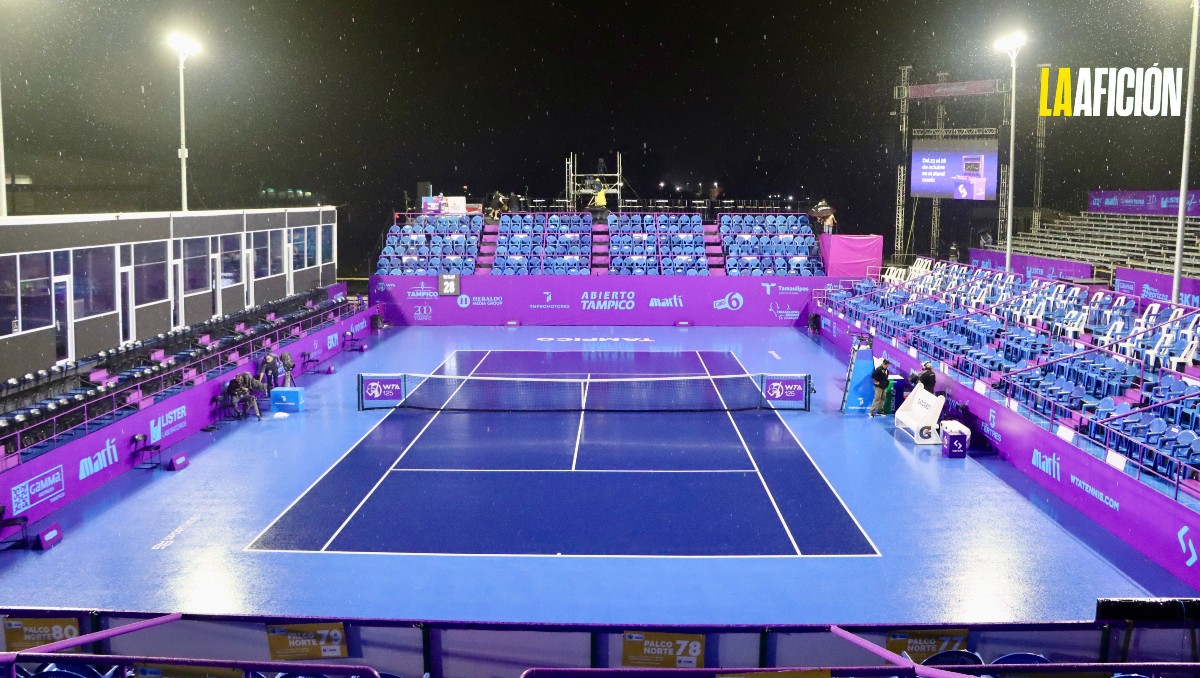 Jornada del Torneo Abierto de Tenis Femenil en Tampico fue cancelada por lluvias.