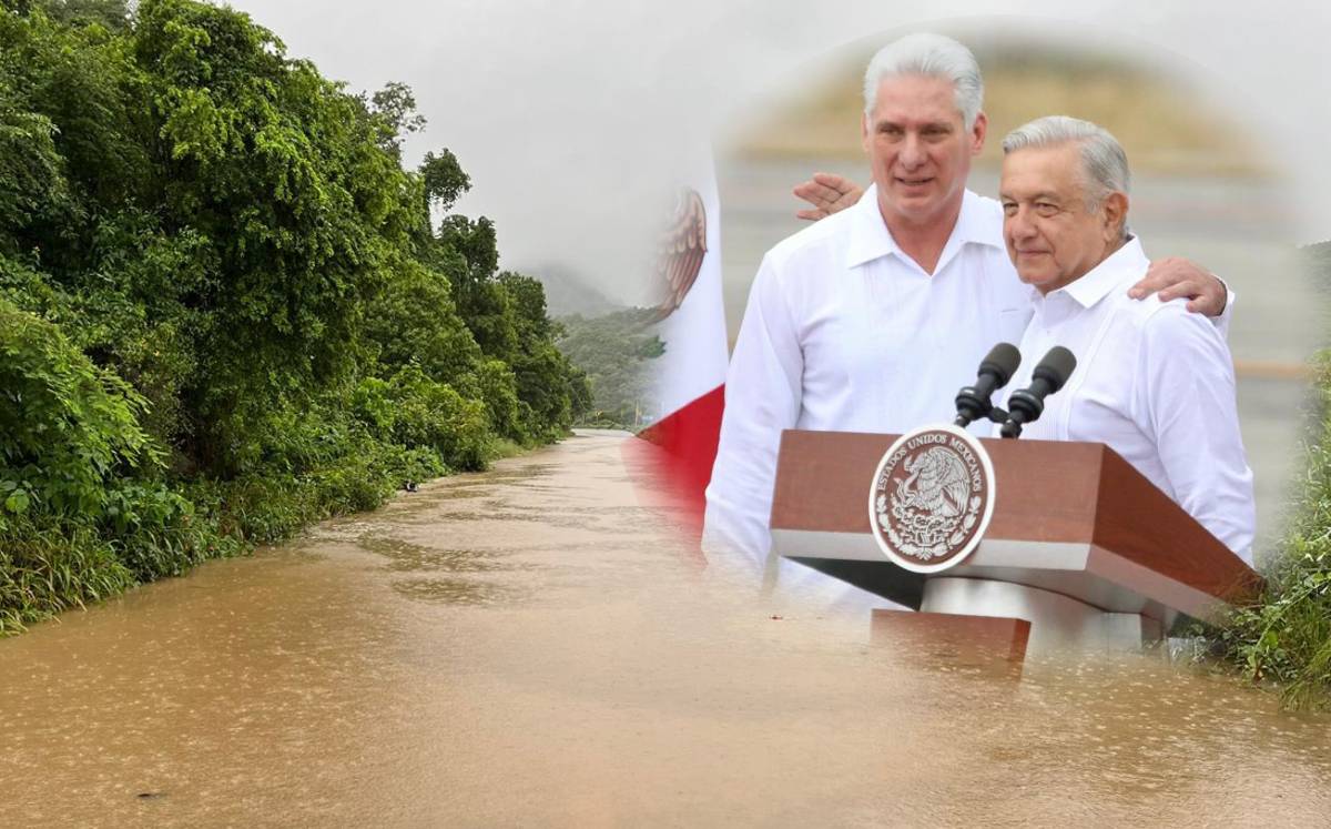 Miguel Díaz-Canel se solidariza con México tras paso del huracán 'Otis' | Foto: Ariel Ojeda y Especial