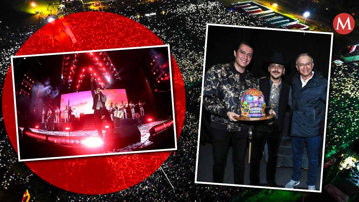 La presentación de Nodal cerró el ciclo de conciertos de la Feria del Alfeñique | (Diseño: Milenio)