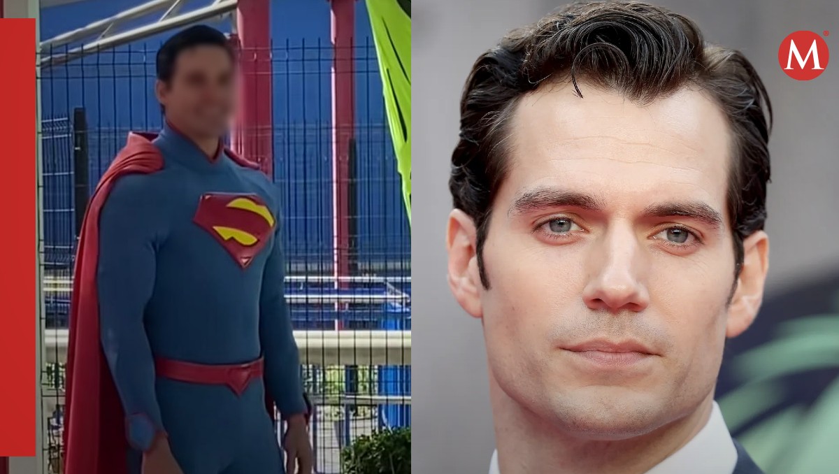 Superman de Six Flags es comparado con Henry Cavill. | ESPECIAL