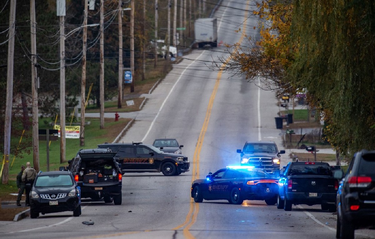 Ciudad de Lewiston tras tiroteo de Robert Card (AFP)