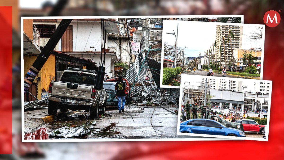 El huracán Otis dejó daños severos en el puerto de Acapulco. | EFE
