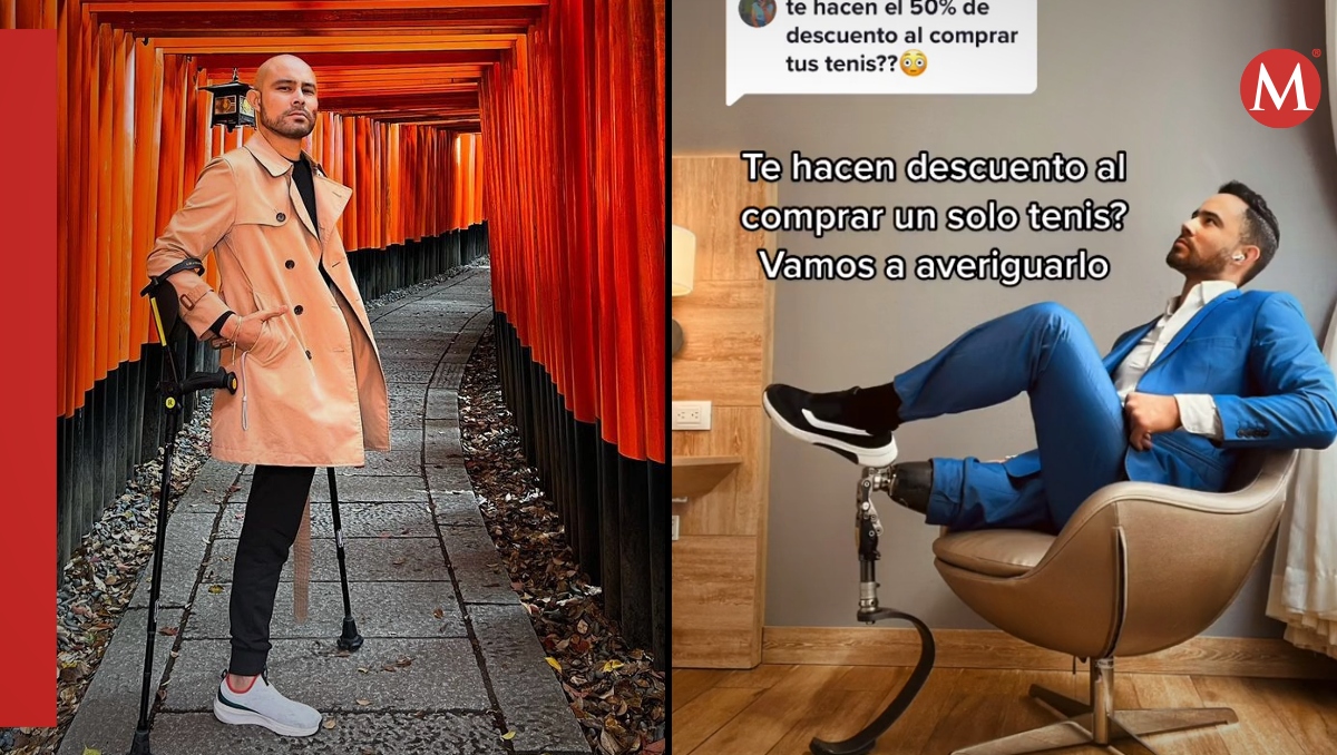 Influencer con una sola pierna revela qué hace con los tenis que se compra | ESPECIAL