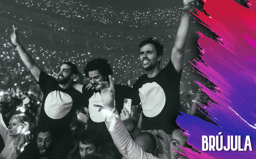 La alineación formada por los DJs Axwell, Sebastian Ingrosso y Steve Angello (Foto: Cortesía)