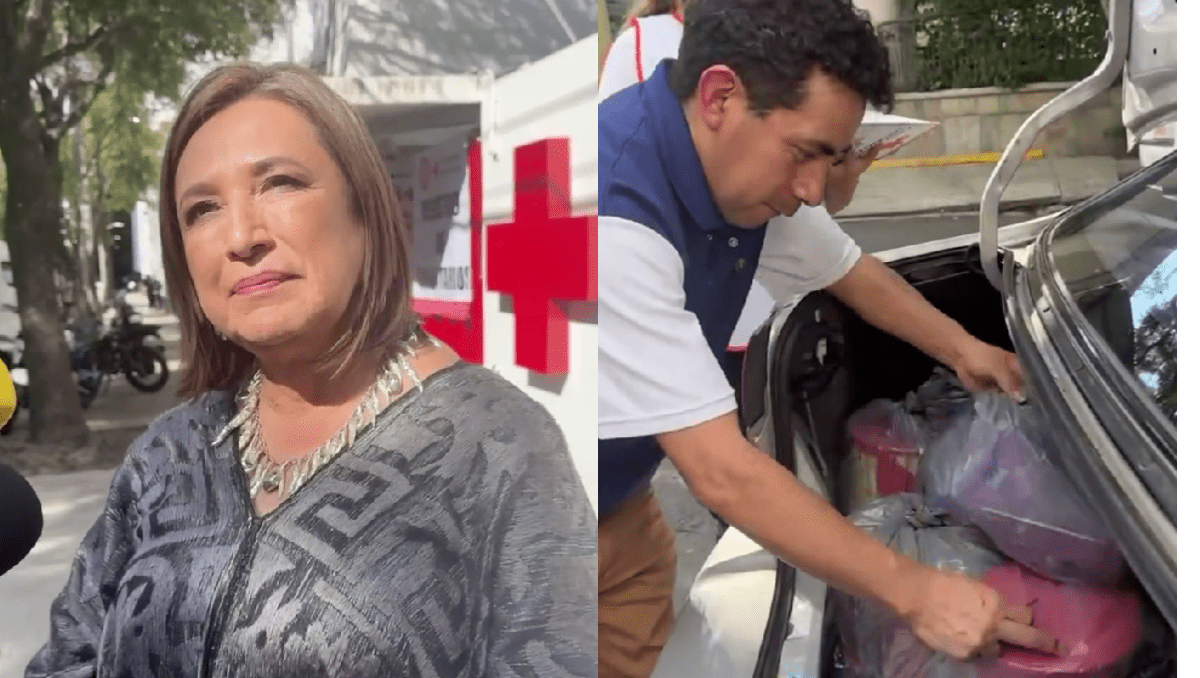 La aspirante presidencial invitó a donar víveres para la Cruz Roja. (Capturas)