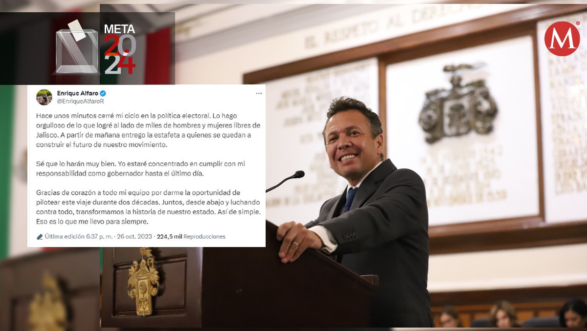 Enrique Alfaro pasa estafeta y Pablo Lemus se alista para buscar candidatura (X @PabloLemusN)