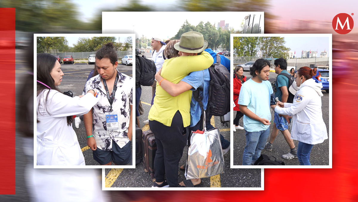 Los estudiantes de Ingeniería llegaron al Estadio Olímpico Universitario | (Diseño: Milenio con fotos de Hernán Cortes)