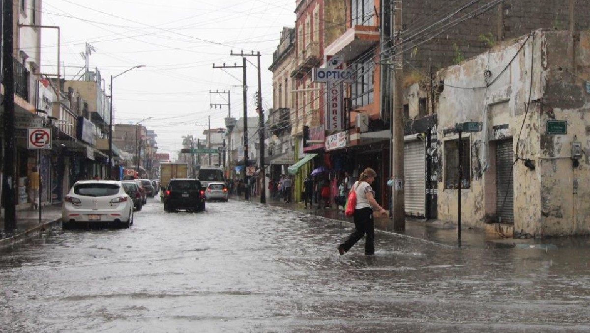 Fuertes lluvias al sur de Tamaulipas. (Yazmín Sánchez)