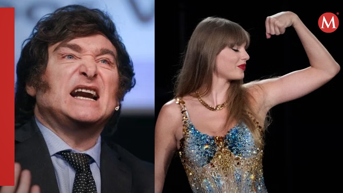 Javier Milei y Taylor Swift. / Especial