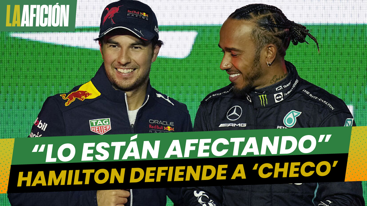 Lewis Hamilton acusa a Red Bull de no ayudar a 'Checo' Pérez