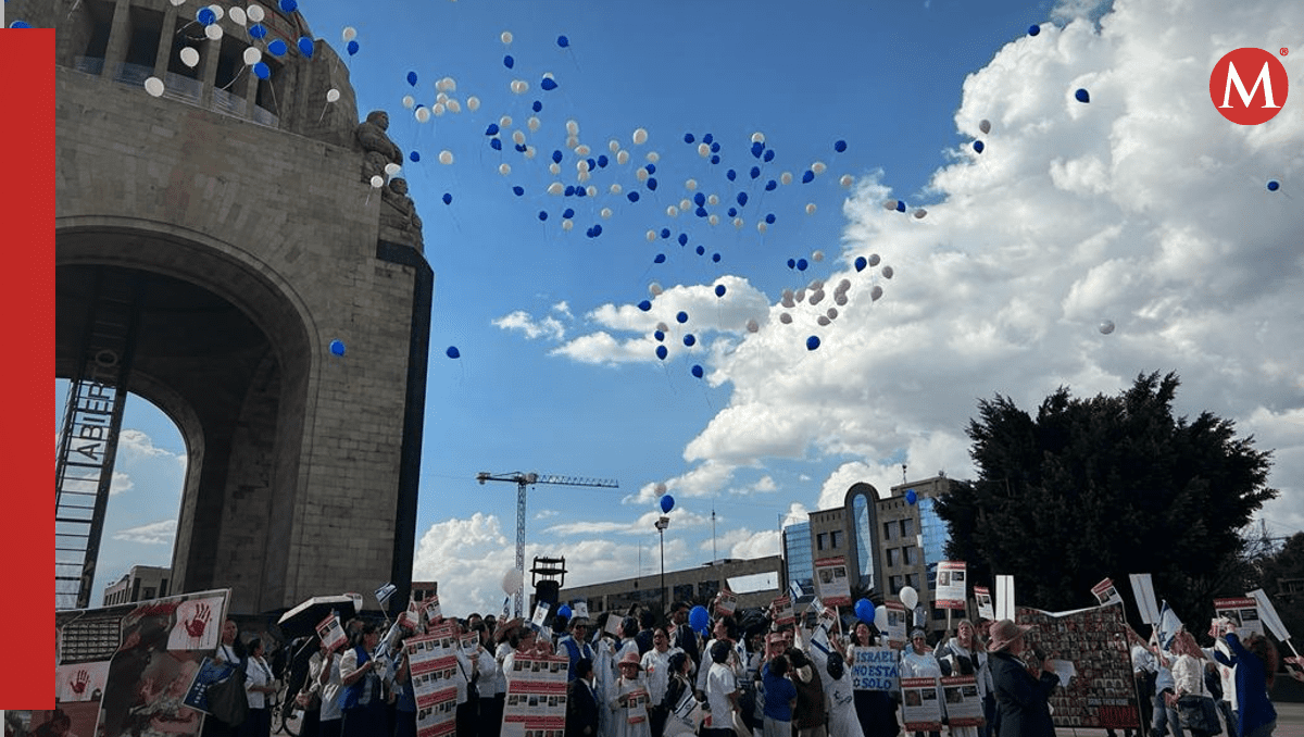 Llamado urgente desde México: Globos por la liberación de civiles secuestrados por Hamás