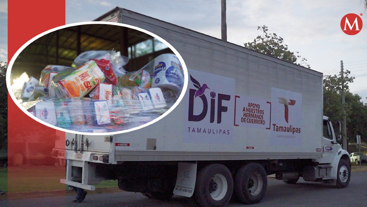 Tamaulipas envía 5 mil despensas a damnificados de Guerrero por huracán ‘Otis’.