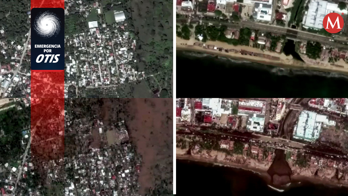 Así cambió Acapulco antes y después del huracán 'Otis', según imágenes satelitales | VIDEO