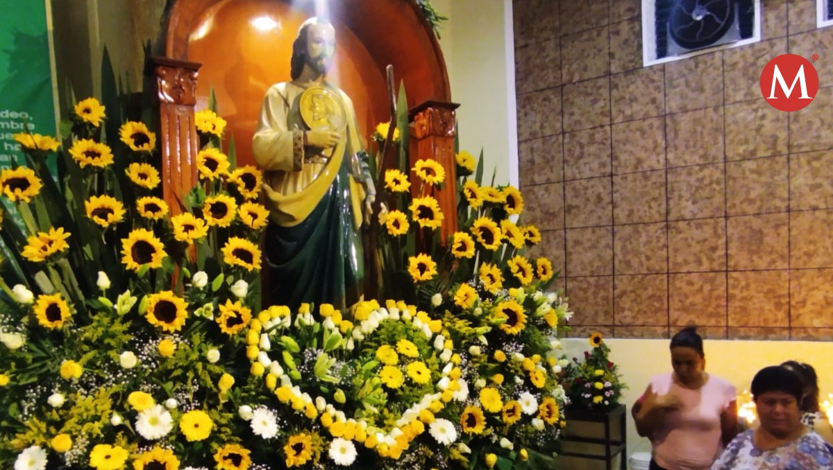 Festejan a San Judas Tadeo en parroquias de Tampico. (Jaime Maya)