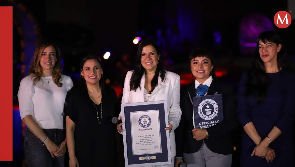 Récord Guinness altar de muertos en Nuevo León. Foto: Jorge López