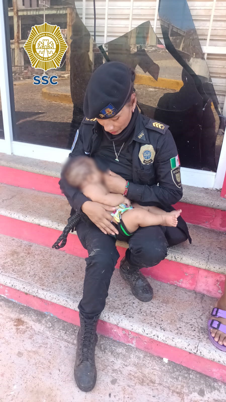 Arizbeth Dionicio, policía de la Secretaría de Seguridad Ciudadana (SSC) de la Ciudad de México