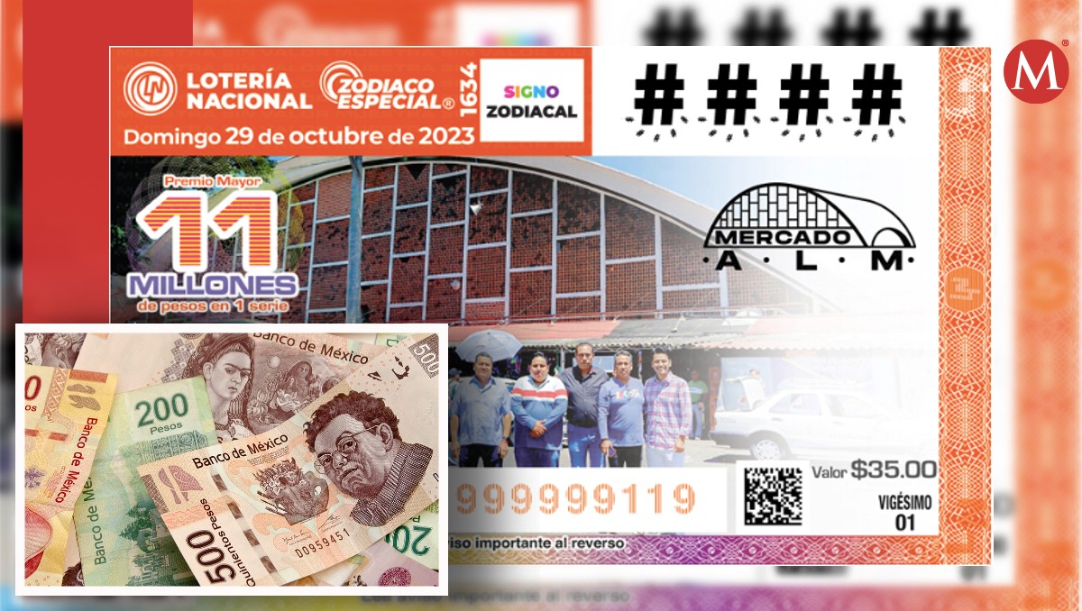 Conoce a los ganadores del Sorteo del Zodiaco de la Lotería Nacional hoy 29 de octubre.