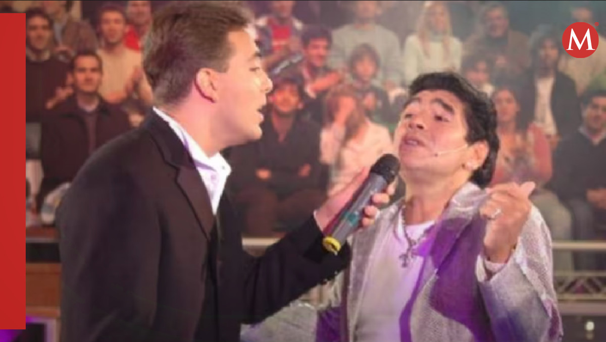 Cristian Castro con Diego Armando Maradona (Especial).