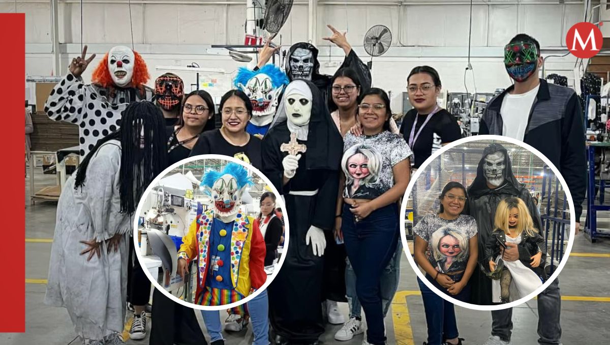 Halloween en fábrica de San Pedro, Coahuila. | Especial
