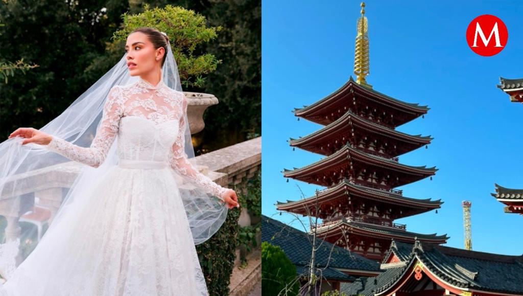 Los recién casados viajaron hasta Japón para celebrar su luna de miel.