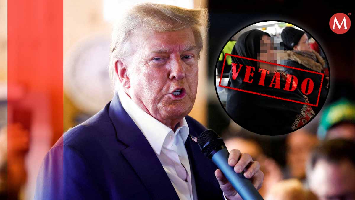 Trump promete vetar entrada de musulmanes a EU. (Diseño Milenio)