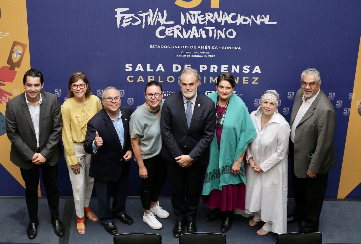 Conferencia de clausura del Cervantino 2023. (Foto: Ariel Ojeda)