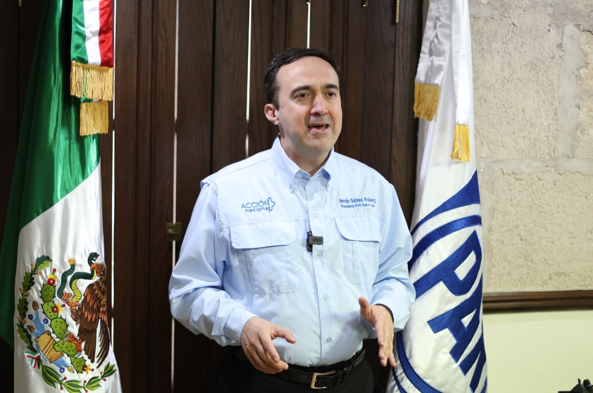 El dirigente estatal del PAN, Hernán Salinas Wolberg. Foto: Especial