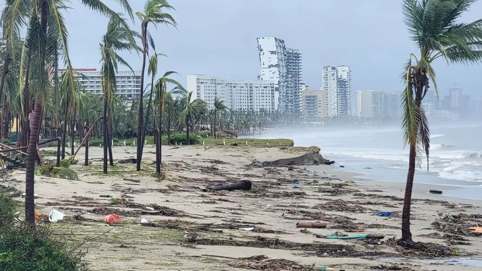 Dos edificios del Semefo en Acapulco siguen sin energía eléctrica tras impacto de 'Otis'