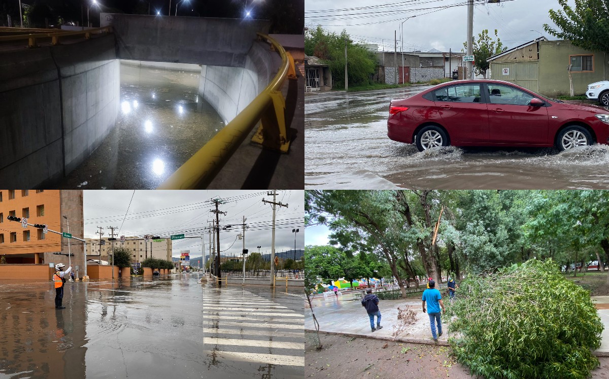 La tormenta eléctrica "agarró" desprevenida a La Laguna. (Especial)