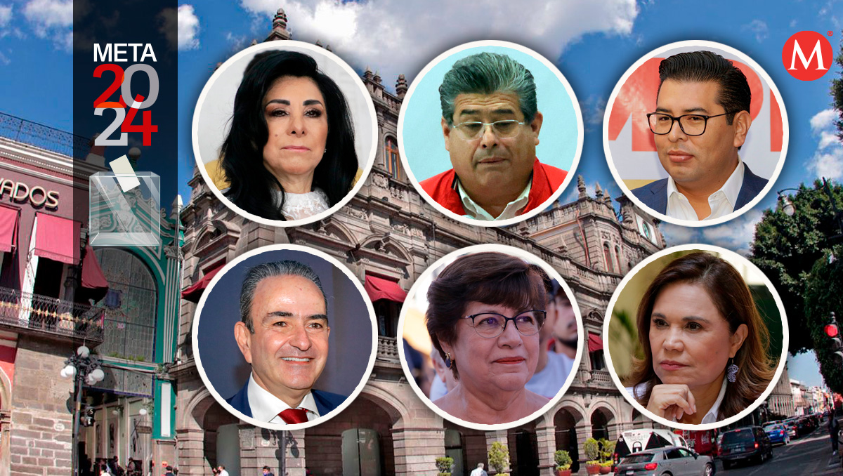 Aspirantes del PRI a la candidatura de Frente Amplio por Puebla | Agencia Enfoque / Diseño Milenio