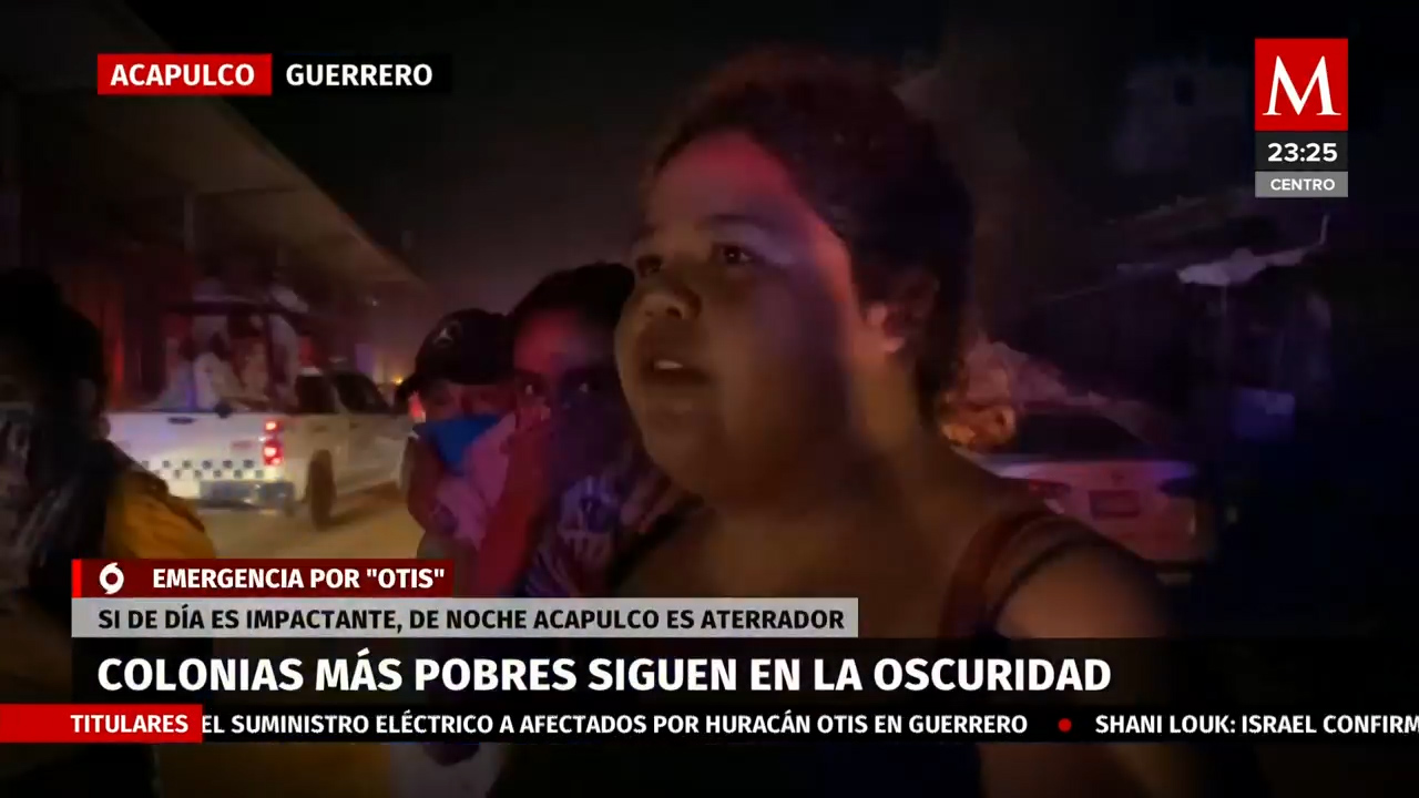 Las colonias más pobres de Acapulco siguen en la oscuridad por el huracán Otis