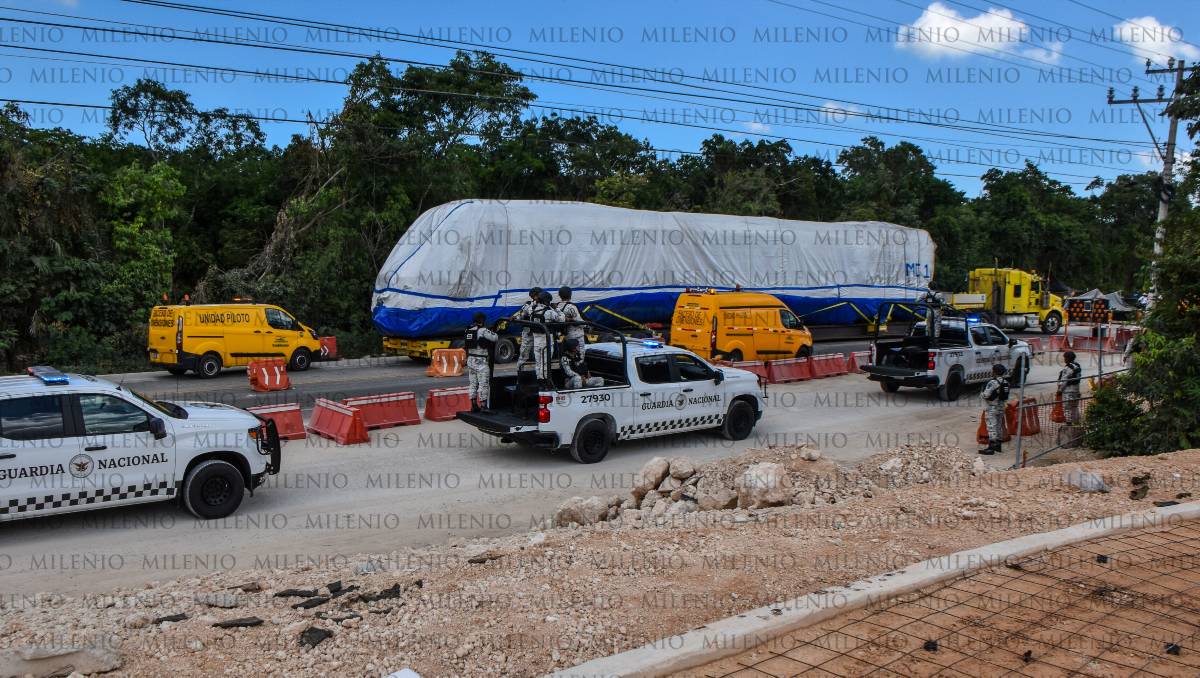 Segundo convoy del Tren Maya llega a Quintana Roo | Foto: Pablo Vázquez