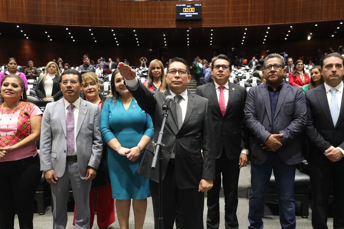 Ricardo Palmas Rojas tomó protesta en San Lázaro. (X)