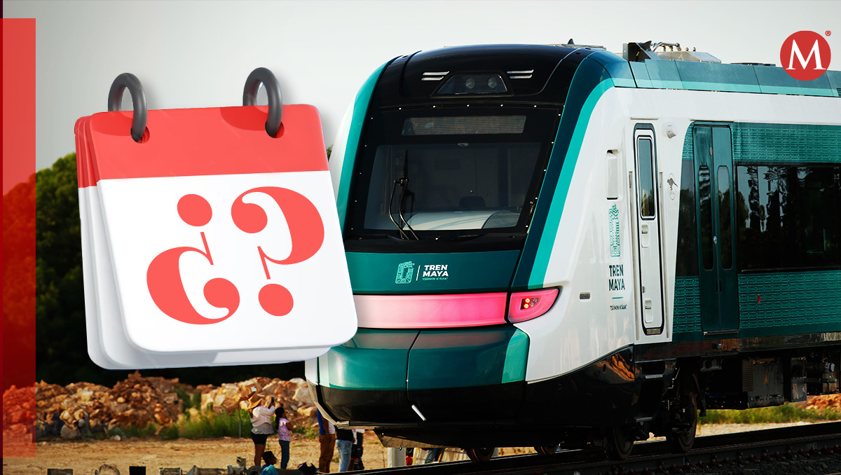 El Tren Maya está próximo a inaugurarse, te decimos cuándo será. | Diseño: Milenio
