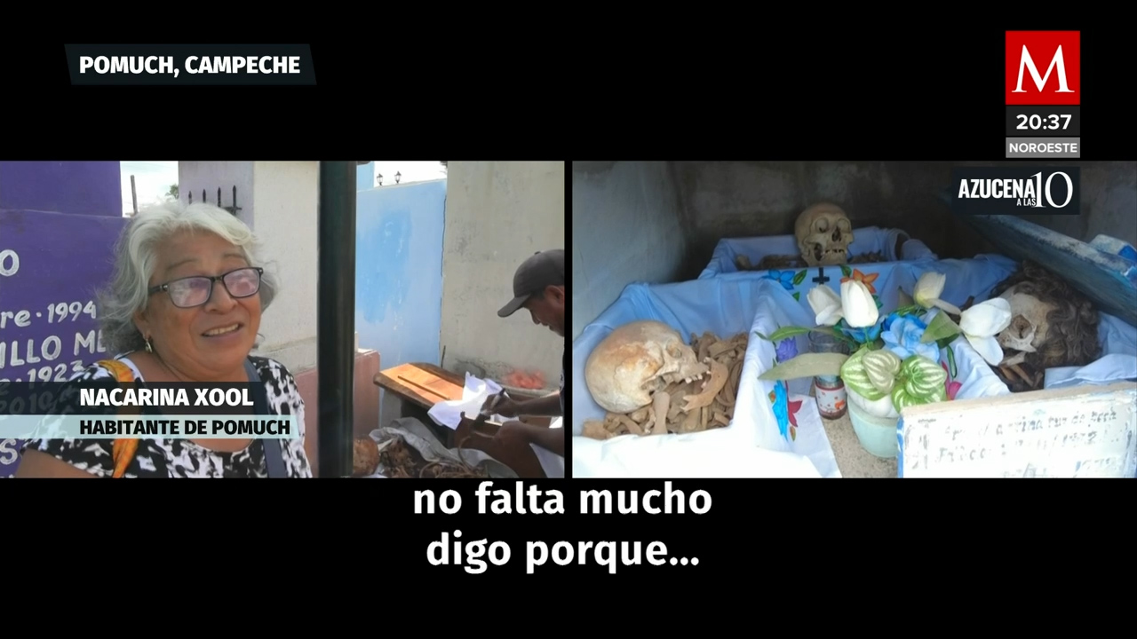 Se celebra la tradición de limpiar los huesos de los fallecidos en Campeche