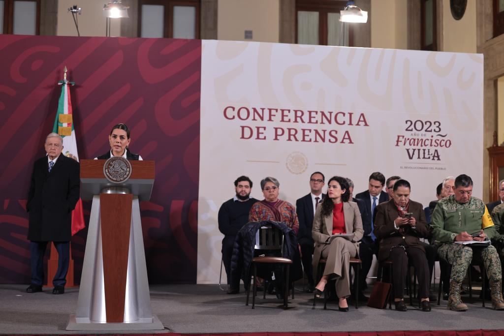 Gobernadora de Guerrero en La Mañanera desde Palacio Nacional | Especial