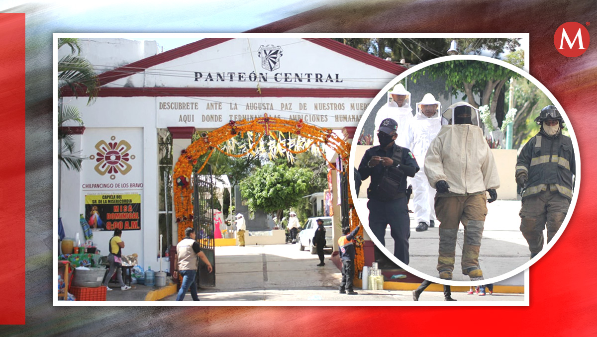 Dos personas fueron enviadas a recibir atención médica tras el ataque en el panteón de Chilpancingo. | Especial