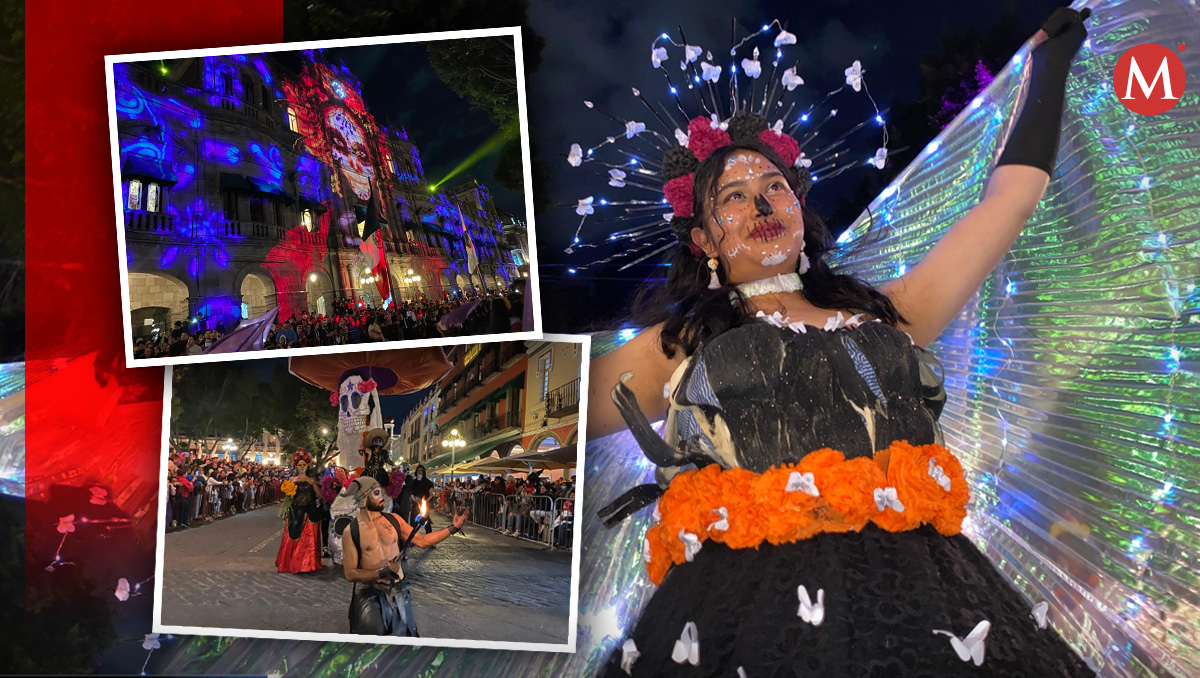 Así se vivió el Desfile de Calaveras 2023 en Puebla | Leslie Mora | Diseño Milenio