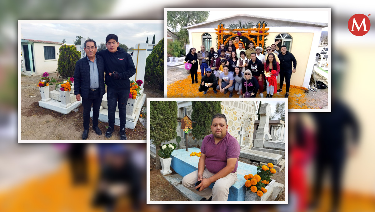 Acompañados de música, flores y comida, los visitantes mostraron el folclor en cada una de las tumbas y capillas, en donde montaron altares
