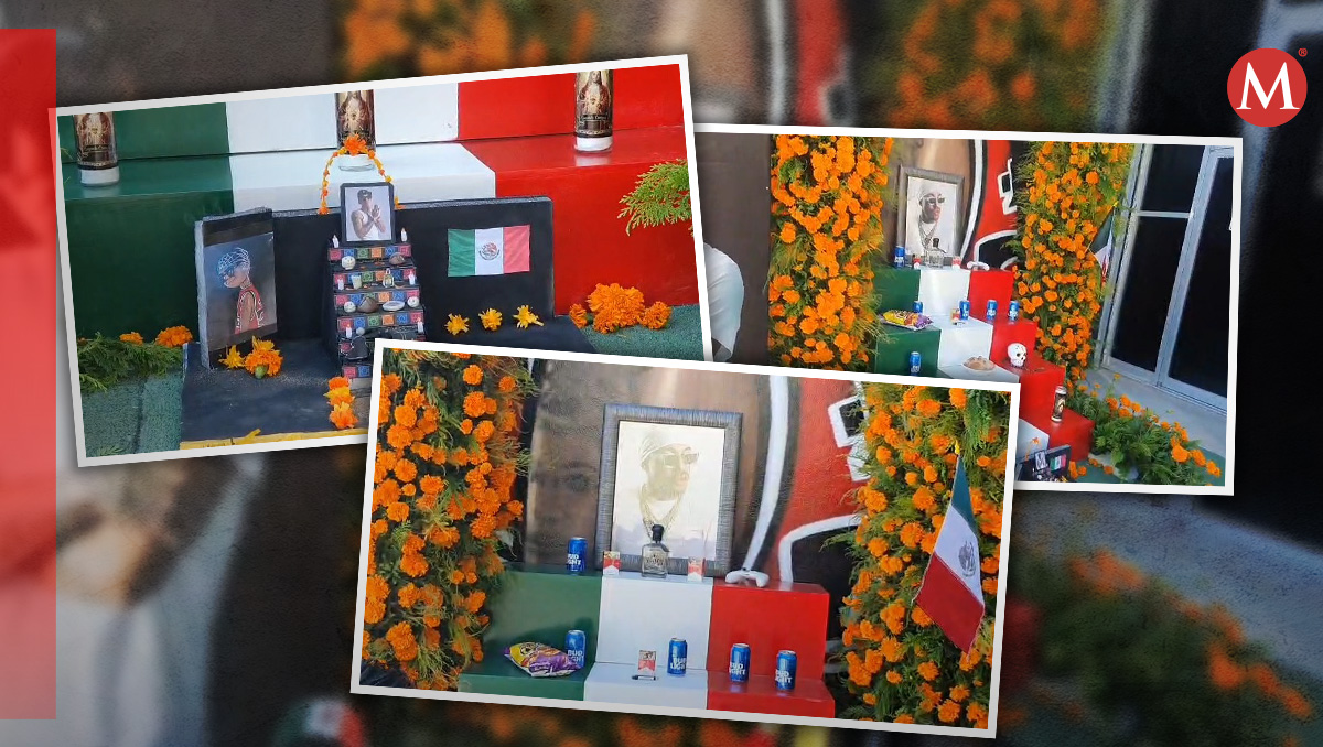 Altar en memoria de rapero Lefty SM en San Luis Río Colorado | Oscar Ávila