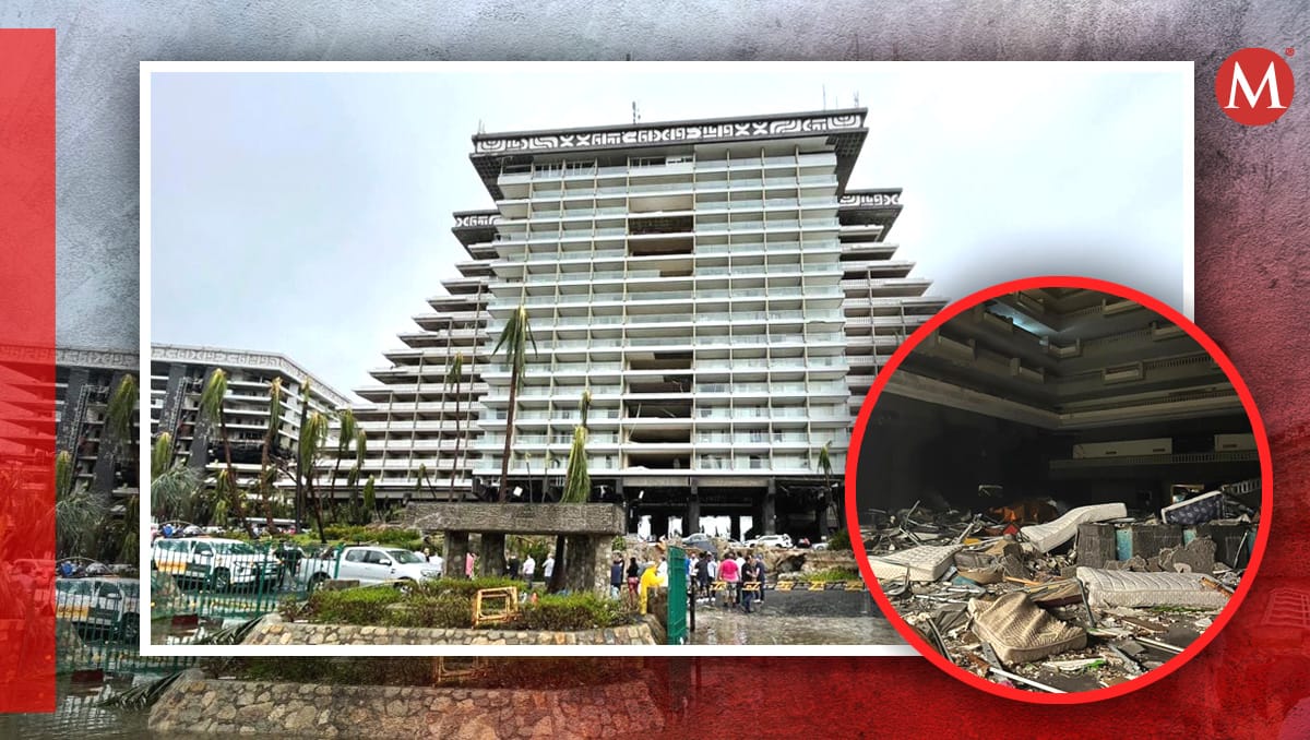 Así quedó el hotel Princess tras el paso del huracán Otis