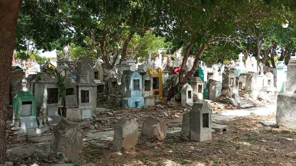 En el cementerio existen zonas en completa ruina (Alejandro Ruvalcaba)