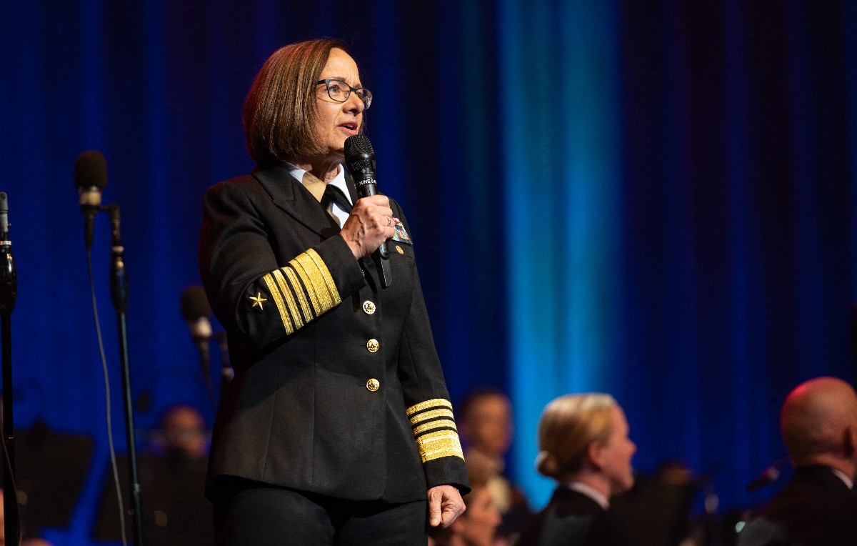 Comandante de la Marina estadounidense, Lisa Franchetti (AFP)